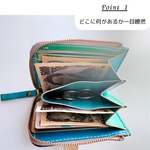 [本革]シンプルL字ファスナー財布　革　レザー　レディース　メンズ　コンパクト　二つ折り　プレゼント