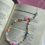 ビーズストラップ🤍ビーズストラップキーホルダー ビーズストラップ　ビーズキーホルダー スマホストラップ 携帯ストラップ　カメラストラップ