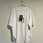 クマさん柄　レディースビッグシルエットTシャツ綿100％【S～4L】