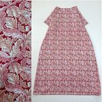 V＆A　ベストオブモリス　アカンサス　レッド　シンプルワンピース
