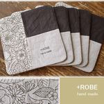 送料無料♪111☆彡ちょこっと大きめパッチコースター13cm×13cm*5枚set