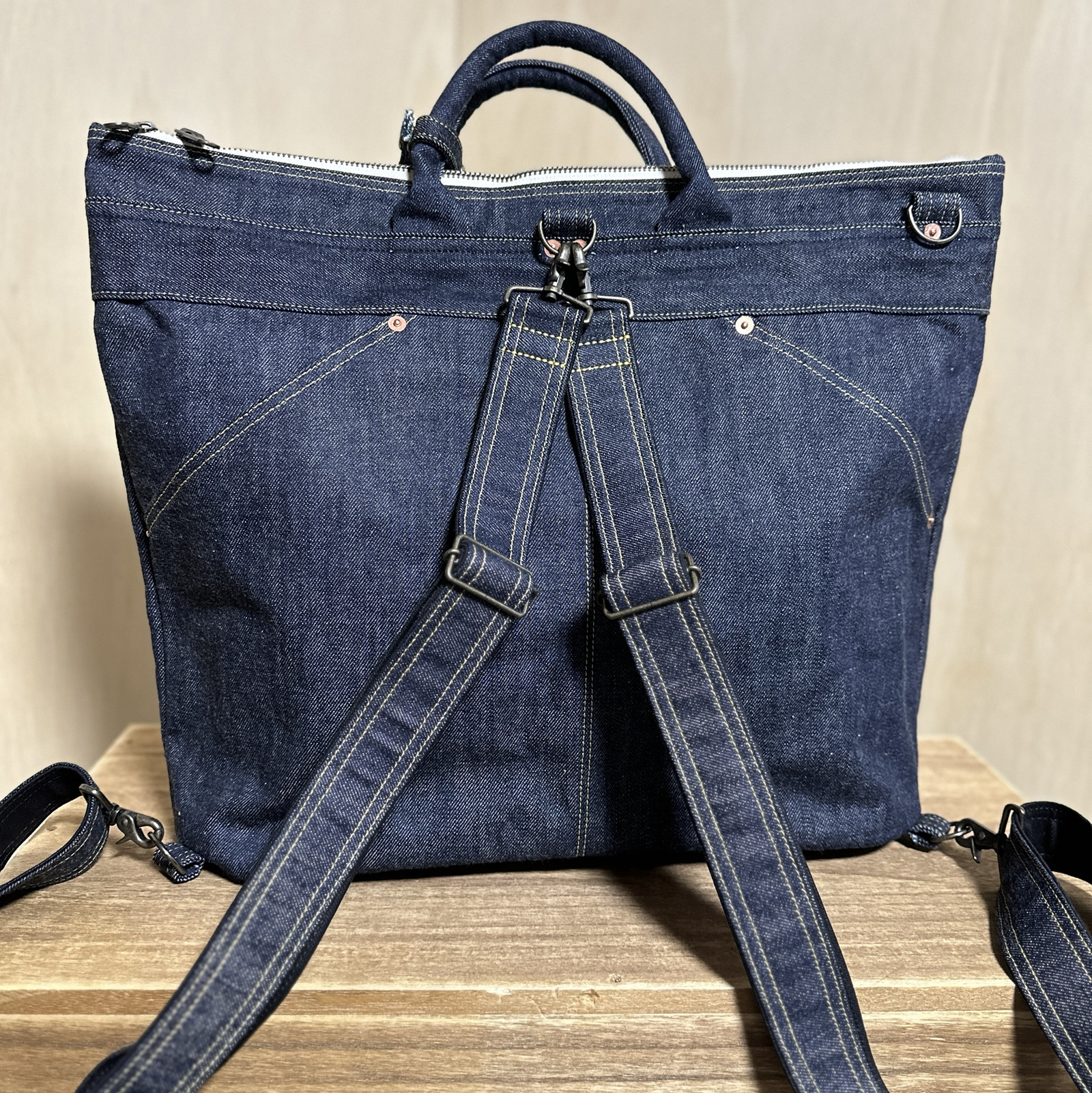 dapper's ダッパーズ　デニムヘルメットバック dapper's ダッパーズ デニムヘルメットバック - メルカリ