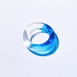 melt（blue×blue）ガラスのリング