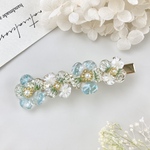 アパタイトとお花の夏色ヘアクリップ/バレッタ