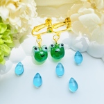 カエルノイヤリング/レジン