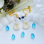 レジン　てるてる坊主ピアス　イヤリング