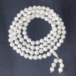 数珠 念珠 シャコ貝ブレスレット 8mm 天然 アクセサリー 小物ファッション 男女兼用 パーツ 御守 魔除 パワーストーン ホワイト 108珠