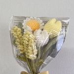 ハンドメイド 黄色系花束 枯れないお花 花束 毛糸 かぎ編み プレゼント インテリア