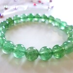 💗優しい癒しの森🌺オーラの深呼吸💗ストレス軽減🍃心身サポート☆精神安定☆　💚✨☆アベンチュリンインクォーツ☆　☆８ｍｍ☆　☆１６ｃｍ🌺