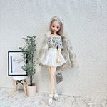 プリーツ　ミニ　スカート　リカちゃん　ピュアニーモ　ワンピース　ブルゾン　ジャケット