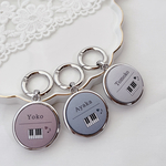 【ピアノ】お名前キーホルダー　ピアノ　ピアノ発表会　　記念品　お稽古バッグ　お稽古かばん　卒業記念品　楽器