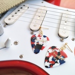 【カンフェティ🎨/全14色】フェンダー ピックピアス/イヤリング Fender　音楽　ギター　ライブ　コンサート