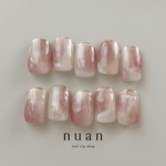 No.264 Muted Peach / ネイルチップ / 桃ネイル / ニュアンスネイル / うるうるネイル