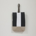 【再販】シューズバッグ(黒ボーダー) / 靴袋 / shoes bag 【通園・通学】【男の子】