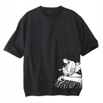ネコ柄ライトスウェットTシャツ（男女兼用サイズ)