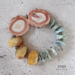 天然石デザインブレスレットnaturalstonebracelet