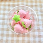(再販1)【送料込み】フェルトおままごと＊いちご(ピンク)10粒セット