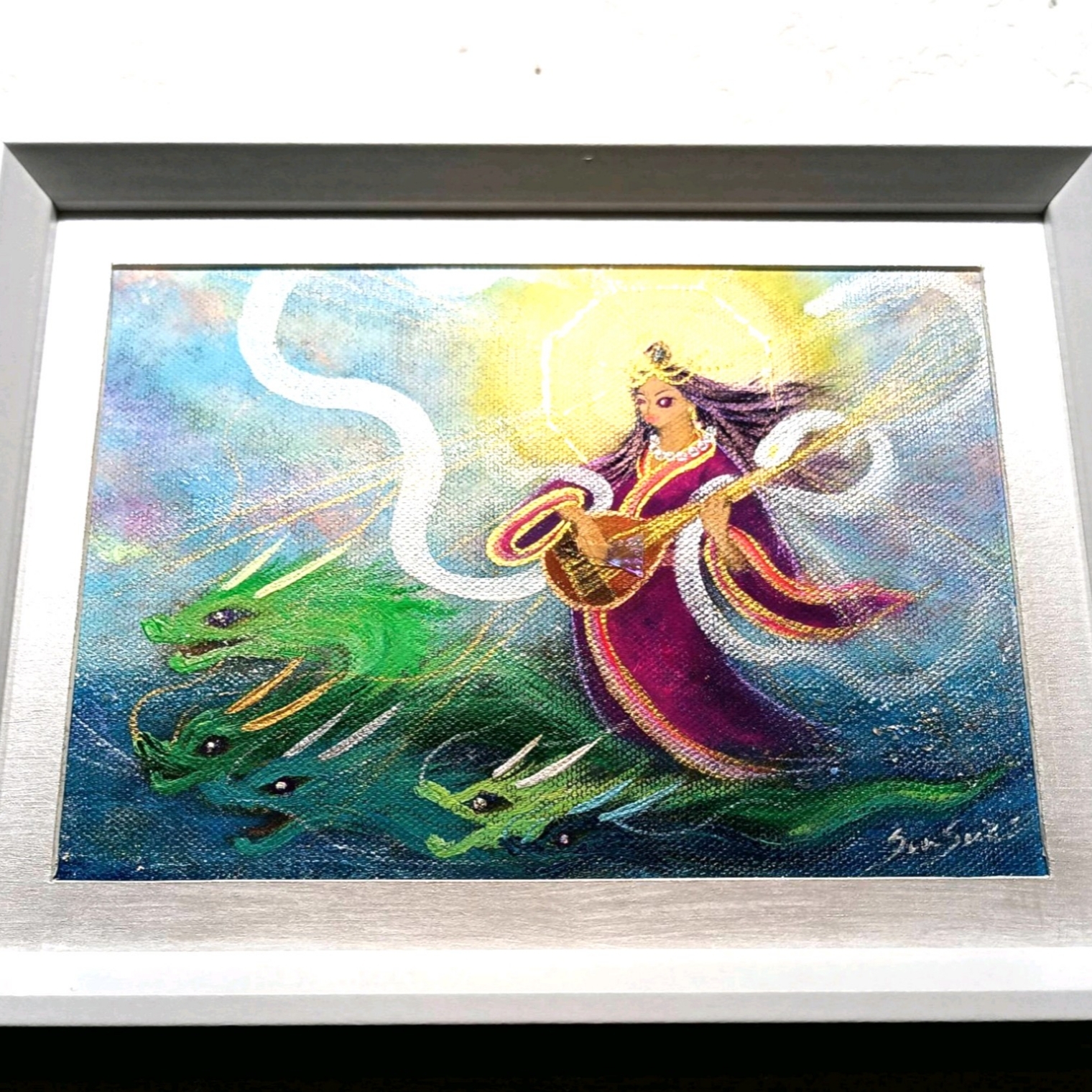 風水最強神絵画＊光富士～龍神と鳳凰～ 陰陽 五行 金運財運 夫婦