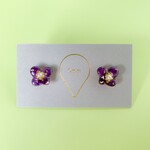 【受注制作】紫陽花の一粒プチピアス