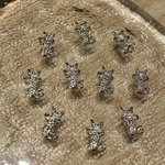 ネコ　ねこ　猫　ネイルパーツ　パーツ　デコパーツ　キラキラ　5Pセット