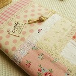 大判・ピンクいちご・母子手帳・通帳ケース 