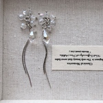 2pcs)3949)ビーズタッセル)rhodium#2f