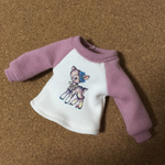 ラグランTシャツ(モーヴピンク×クリーム)