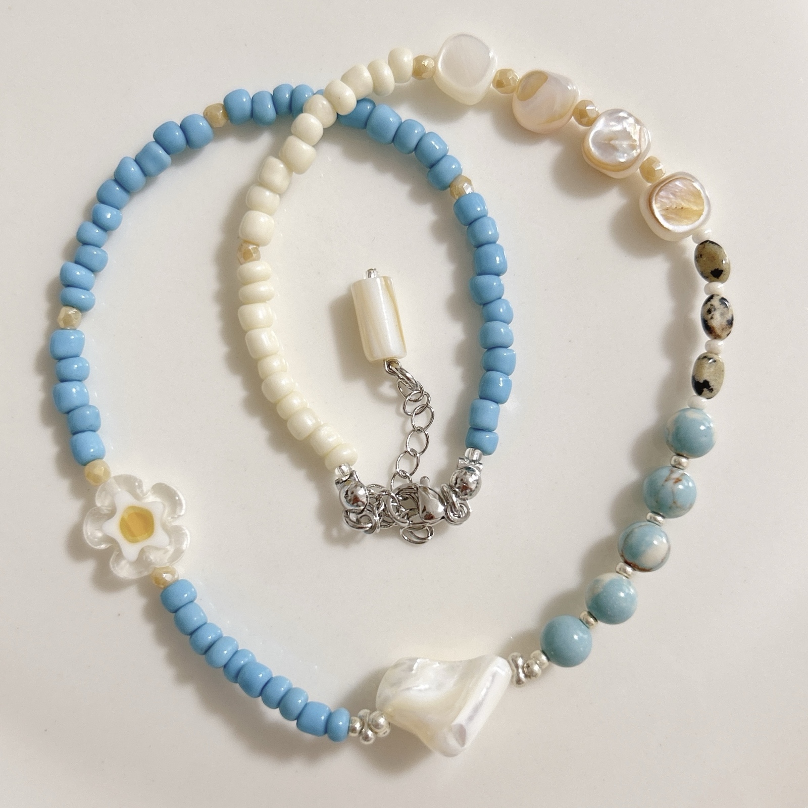 no.245／a'moureve ビーズネックレス ハンドメイド マンテル - 𝔸