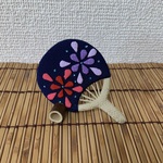 ちりめん細工・うちわの飾り(1)