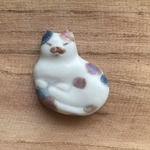 ねこの箸置き(三毛②/マット)