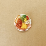 ミニチュアフード「ホテルの朝食バイキング（洋食プレート）」