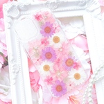 全機種♡早発送♡ベリー色の押し花スマホケース♡iPhone GALAXY Xperia
