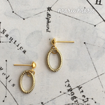 【再販9】オーバル リング＊ピアス・イヤリング