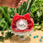 ヨーヨー🐾猫ポーチ・赤