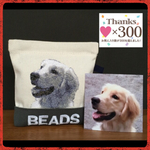 【オーダーメイド】愛犬・愛猫の刺繍ポーチ S