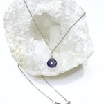 Iolite.〜天然石アイオライトのワンポイントネックレス〜