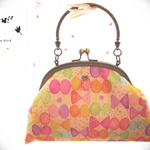 がま口バッグ＊Ribbon Butterfly＊pink