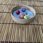 ちりめん細工 ・たらいの飾り(水ヨーヨー  ２)