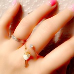 送料無料💖ハートのkeyリング💖K16GP   今回の特別価格