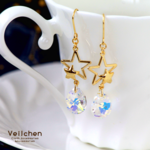 軽め◆爽やかスターのティアドロップピアス（イヤリング）