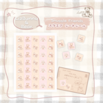 Bunny&Bear【Snuggle Friends 】スクエアシートシール