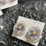 フリルなお花𓂃❁⃘𓈒𓏸1粒 ピアス イヤリング