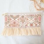 送料無料　ポーチ＆ポケットティッシュケース　インド刺繍　