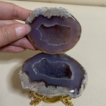 トレジャーメノウ 台付き 瑪瑙 聚宝盆瑪瑙 置物インテリア 天然石 アゲート クリスタル 水晶クォーツ 浄化 財運UP 金運 パワーストーン