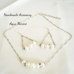 ☆maro-miu様専用ページ☆再…再販★送料無料★パールのシルバーピアス&ネックレス