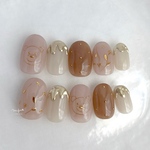 くまさんのワイヤーとはちみつミラー〈nail tip_1〉