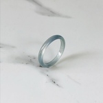 [R120-020］ ジェイド　JADE ヒスイ　本翡翠　くりぬき　リング　天然石　一点物　グアテマラ産　19号　指輪