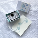 スタンプセット　雪輪と結晶　※お届けは７月下旬～８月上旬