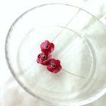 アネモネみたいな紫陽花ネックレス【レッド】