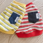 犬服☆スイカボーダーメッシュとデニムポッケのタンク